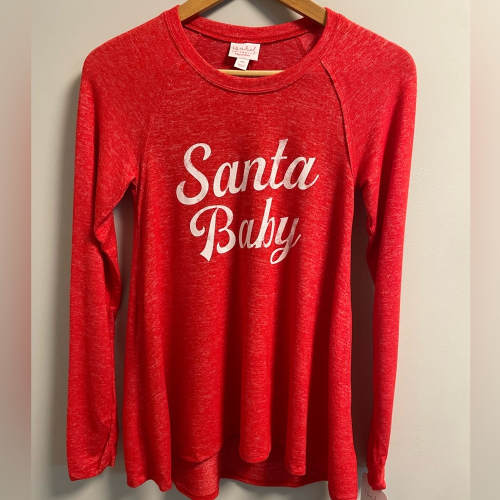 2/$30 Isabel Maternity long sleeved red top size XS